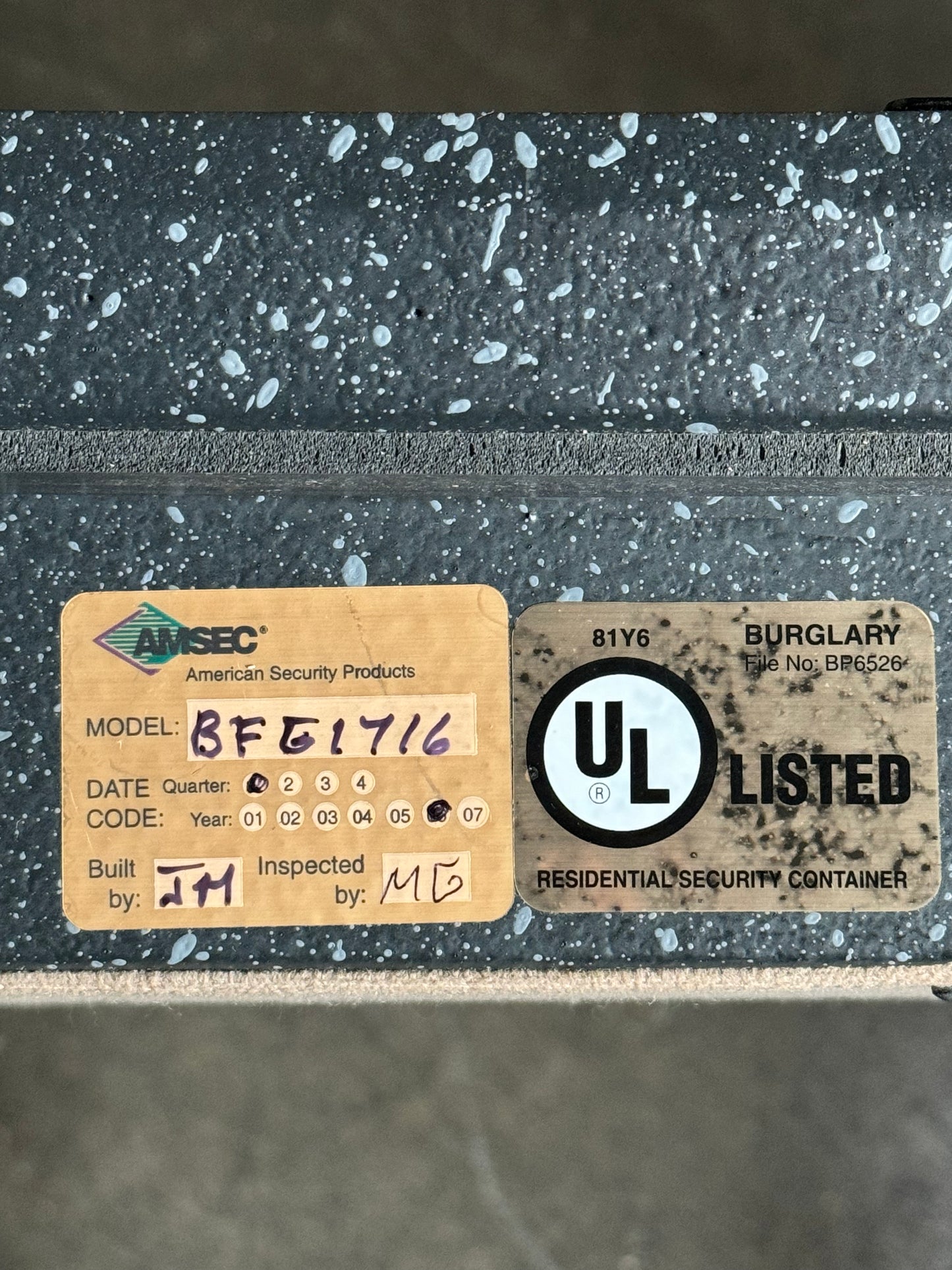 AMSEC BF1716 American Security Burglary and Fire Safe - California Safe & Lock